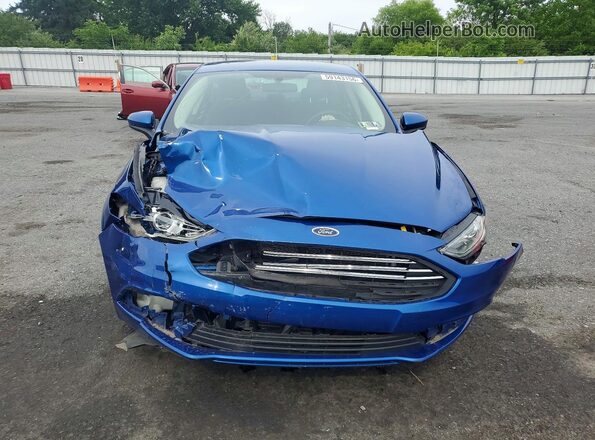 3FA6P0LUXHR240016 2017 FORD FUSION Blue Vista frontal