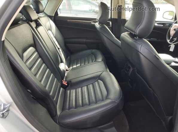 3FA6P0LUXHR313501 2017 FORD FUSION Silver Rear seats view