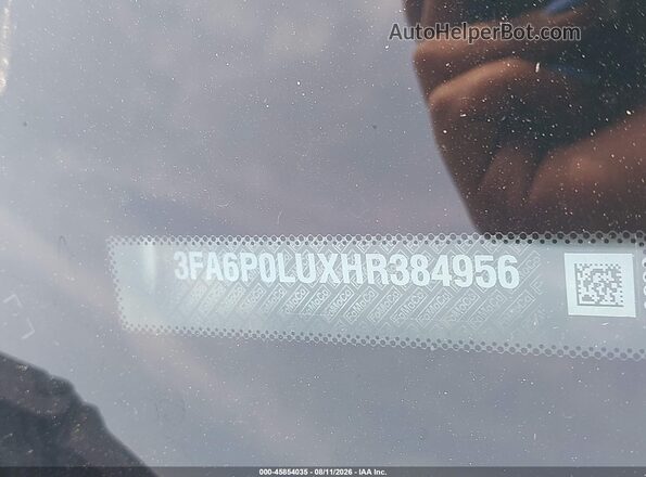 3FA6P0LUXHR384956 2017 FORD FUSION HYBRID Silver ძრავის განყოფილების ხედი