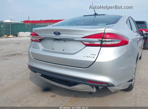 3FA6P0LUXHR384956 2017 FORD FUSION HYBRID Silver წინა ხედი