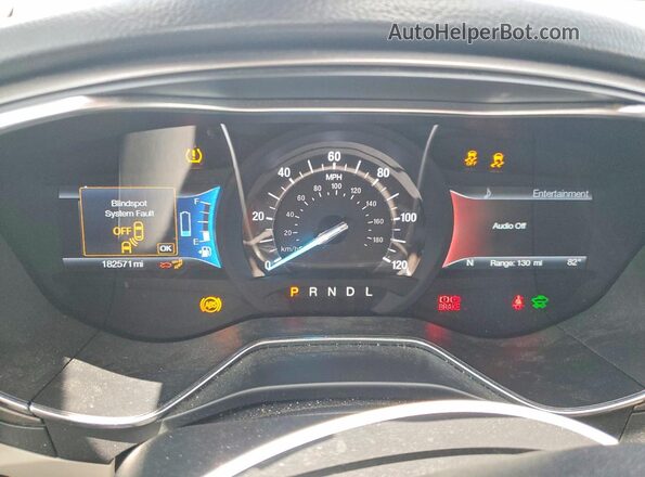 3FA6P0LUXHR400573 2017 FORD FUSION White Vista del cuadro de instrumentos