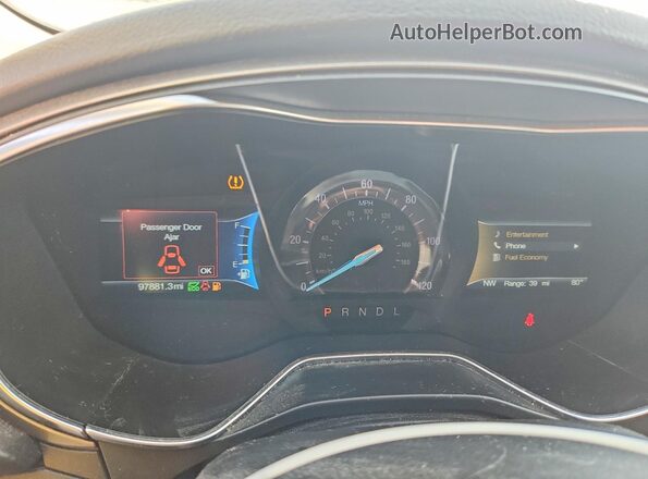 3FA6P0LUXJR218216 2018 FORD FUSION Silver Սարքավորումների վահանակի տեսք