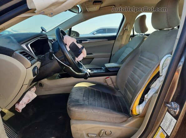 3FA6P0LUXKR184974 2019 FORD FUSION Charcoal Widok wnętrza z przodu