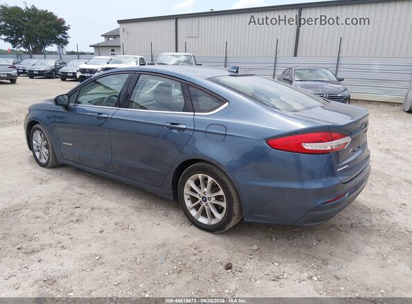 3FA6P0LUXKR211476 2019 FORD FUSION HYBRID Blue უკანა მარცხენა