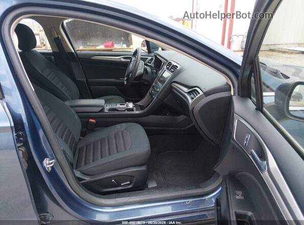 3FA6P0LUXKR211476 2019 FORD FUSION HYBRID Blue წინა სალონის ხედი