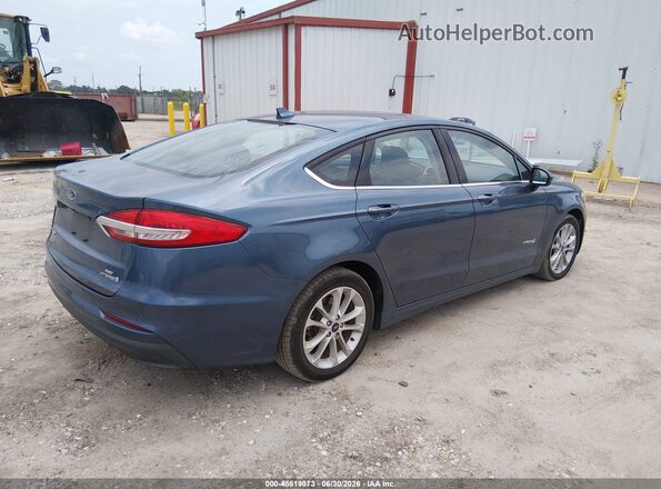 3FA6P0LUXKR211476 2019 FORD FUSION HYBRID Blue უკანა მარჯვენა