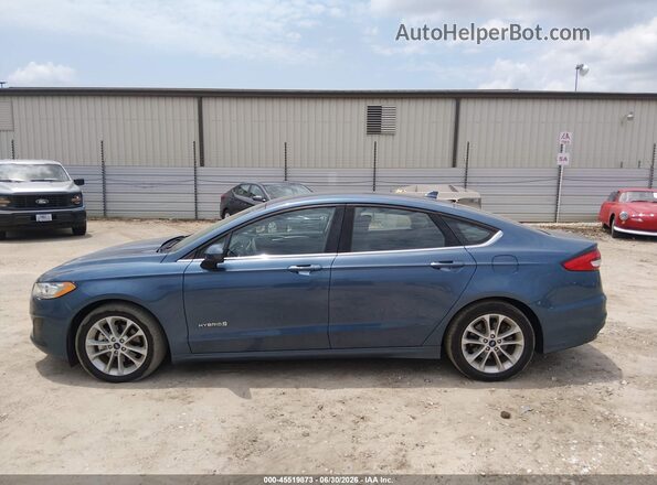 3FA6P0LUXKR211476 2019 FORD FUSION HYBRID Blue 