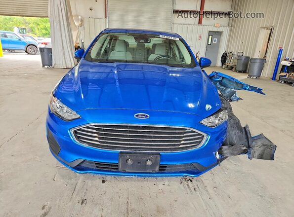 3FA6P0LUXLR158215 2020 FORD FUSION Blue Вид спереду