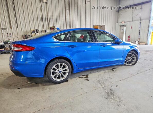 3FA6P0LUXLR158215 2020 FORD FUSION Blue Задня права чверть