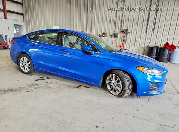 3FA6P0LUXLR158215 2020 FORD FUSION Blue Передня права чверть