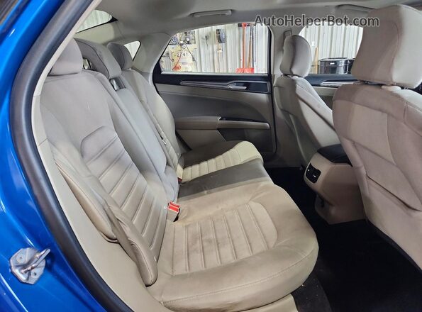 3FA6P0LUXLR158215 2020 FORD FUSION Blue Вид задніх сидінь