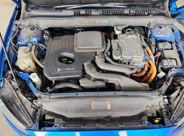 3FA6P0LUXLR158215 2020 FORD FUSION Blue Вид задньої частини салону