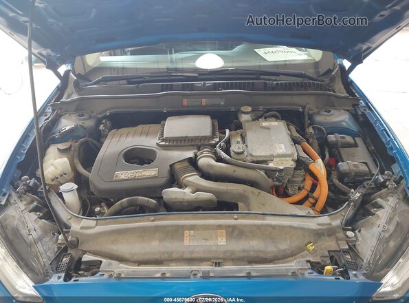 3FA6P0LUXLR201631 2020 FORD FUSION Blue Вид ззаду