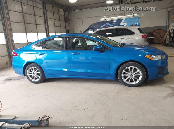 3FA6P0LUXLR201631 2020 FORD FUSION Blue Вид задньої частини салону