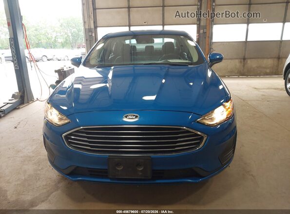 3FA6P0LUXLR201631 2020 FORD FUSION Blue Вид щитка приладів