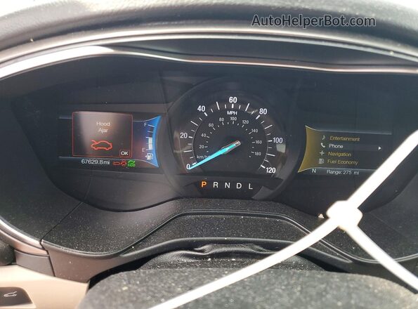 3FA6P0MU3LR135194 2020 FORD FUSION Серый Вид щитка приборов