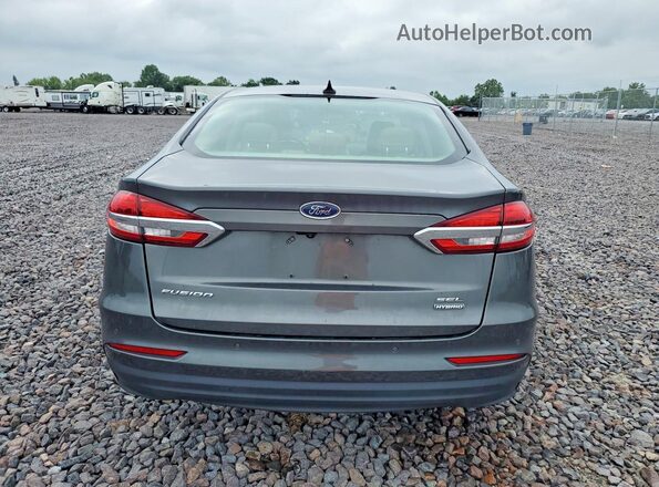 3FA6P0MU3LR135194 2020 FORD FUSION Серый Вид сзади