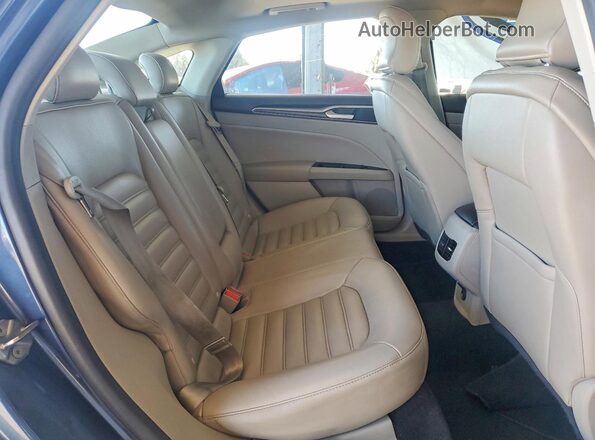 3FA6P0MU9KR135666 2019 FORD FUSION Blue Rear seats view