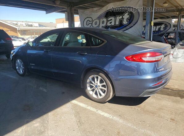 3FA6P0MU9KR135666 2019 FORD FUSION Blue Rear left