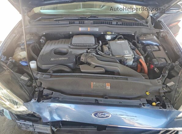 3FA6P0MU9KR135666 2019 FORD FUSION Blue Rear interior view