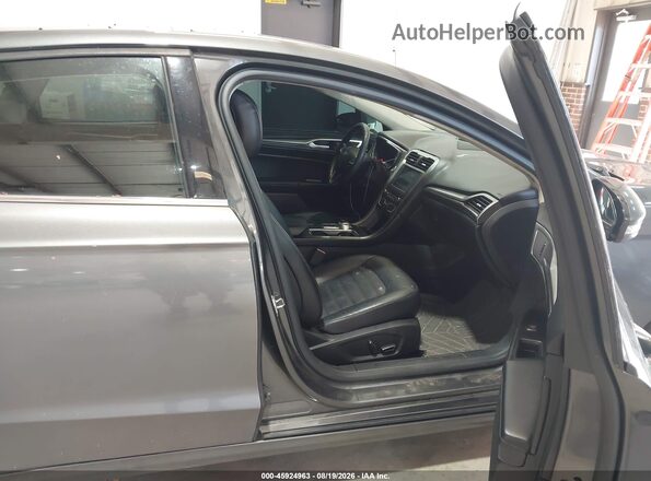 3FA6P0PU1HR264635 2017 FORD FUSION ENERGI Gray წინა სალონის ხედი
