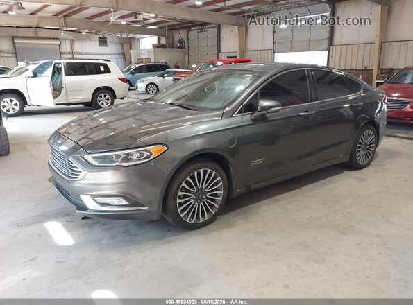 3FA6P0PU1HR264635 2017 FORD FUSION ENERGI Gray წინა მარცხენა ხედი სამი მეოთხედიდან
