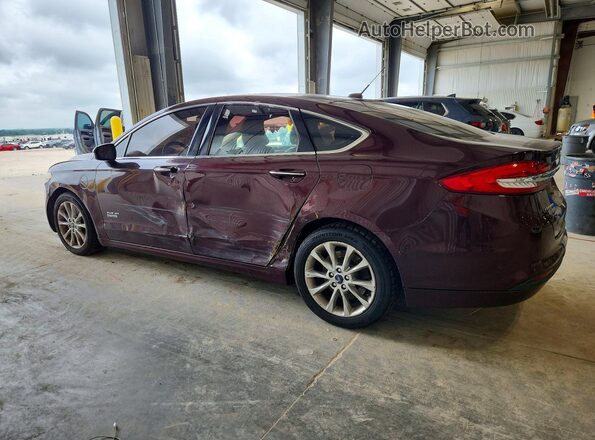 3FA6P0PU2HR331775 2017 FORD FUSION Burgundy Հետևի ձախ