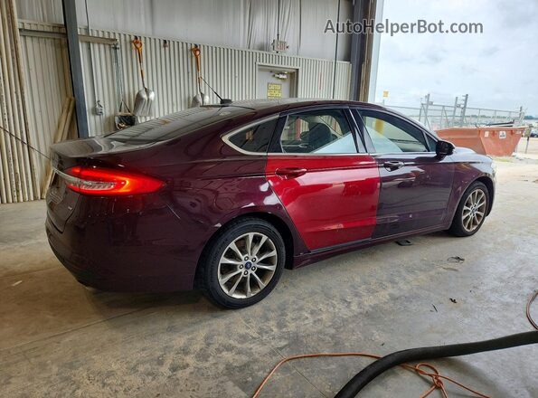 3FA6P0PU2HR331775 2017 FORD FUSION Burgundy Հետևի աջ