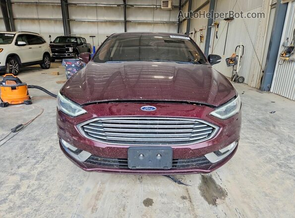 3FA6P0PU2HR331775 2017 FORD FUSION Burgundy Դիմացի տեսք
