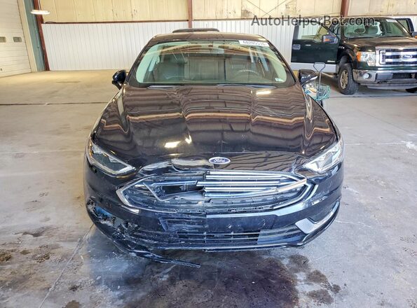 3FA6P0PU6JR152760 2018 FORD FUSION Black Вид спереду