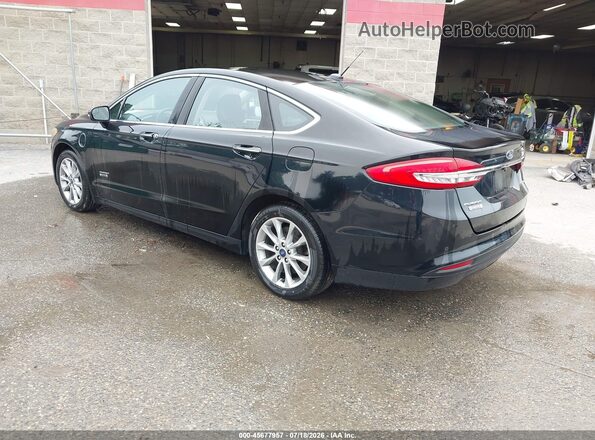 3FA6P0PU7JR254293 2018 FORD FUSION ENERGI Black Задня ліва чверть