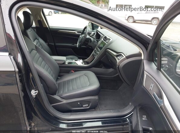 3FA6P0PU7JR254293 2018 FORD FUSION ENERGI Black Вид салону спереду