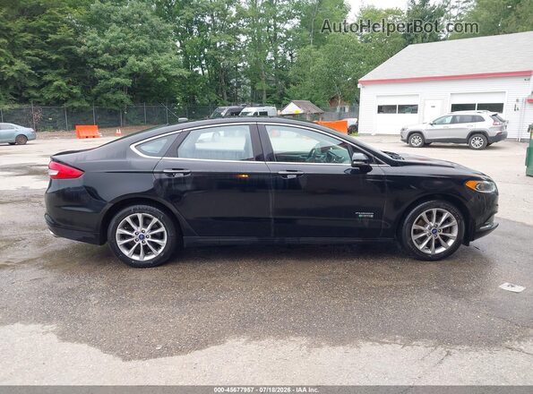 3FA6P0PU7JR254293 2018 FORD FUSION ENERGI Black Вид задньої частини салону