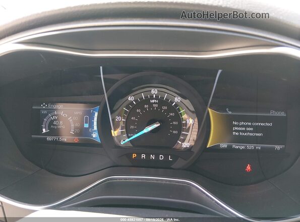 3FA6P0PU9JR273623 2018 FORD FUSION ENERGI Gray Вид задніх сидінь