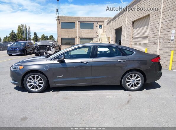 3FA6P0PU9JR273623 2018 FORD FUSION ENERGI Gray 
