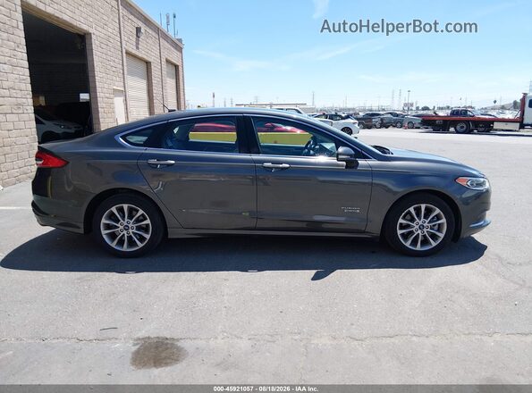 3FA6P0PU9JR273623 2018 FORD FUSION ENERGI Gray Панорамний вид салону 360°