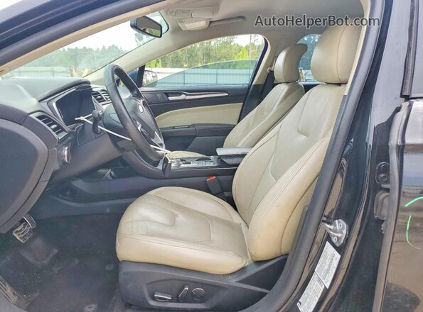 3FA6P0RU0JR247375 2018 FORD FUSION Black Vista interior delantera