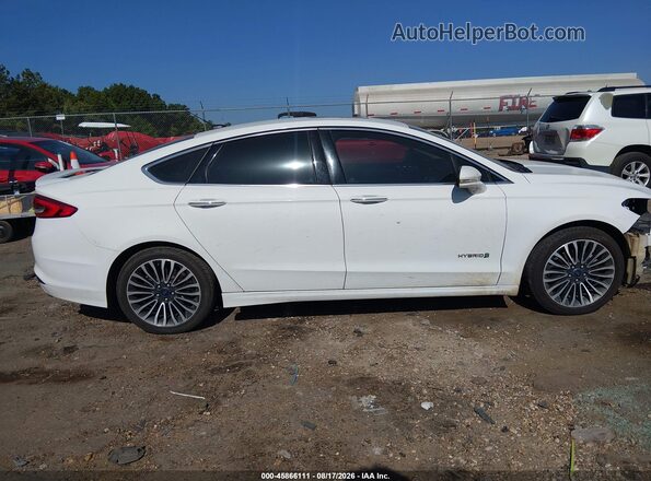3FA6P0RU0JR269943 2018 FORD FUSION HYBRID White Սալոնի հետևի տեսք
