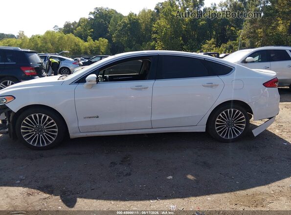 3FA6P0RU0JR269943 2018 FORD FUSION HYBRID White Սալոնի 360 աստիճան տեսք