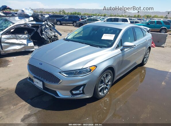 3FA6P0RU0LR113548 2020 FORD FUSION Silver წინა მარცხენა ხედი სამი მეოთხედიდან