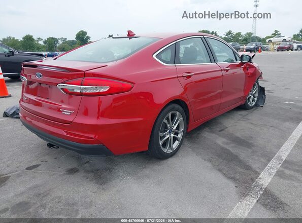 3FA6P0RU0LR145335 2020 FORD FUSION Red Задня права чверть