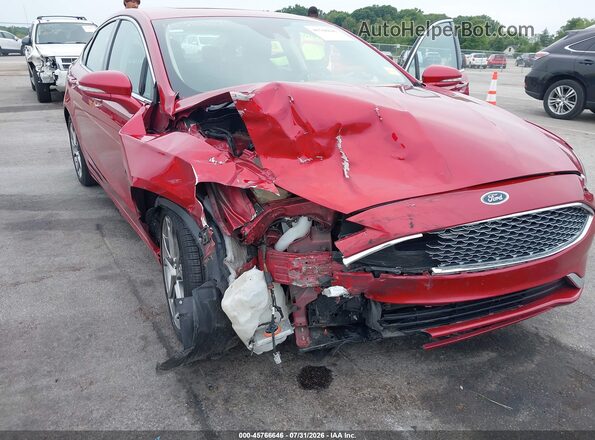 3FA6P0RU0LR145335 2020 FORD FUSION Red Вид спереду