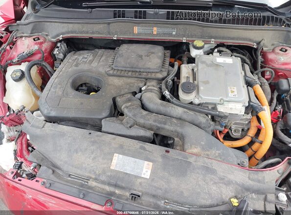 3FA6P0RU0LR145335 2020 FORD FUSION Red Вид ззаду