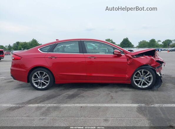 3FA6P0RU0LR145335 2020 FORD FUSION Red Вид задньої частини салону