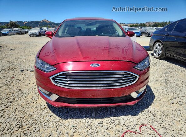 3FA6P0RU2HR163729 2017 FORD FUSION Red Vista frontal
