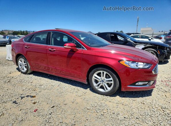3FA6P0RU2HR163729 2017 FORD FUSION Red Delantero derecho