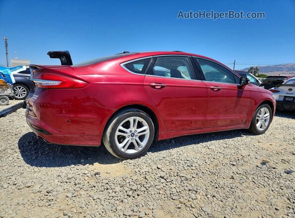 3FA6P0RU2HR163729 2017 FORD FUSION Red Trasero derecho