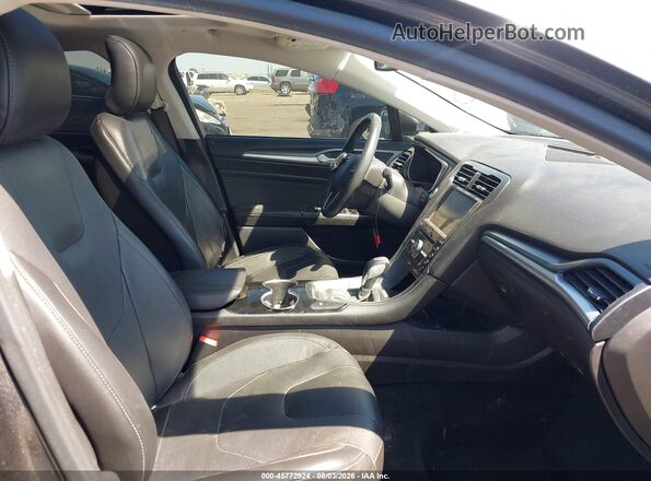3FA6P0RU3GR144735 2016 FORD FUSION HYBRID Gray Widok wnętrza z przodu