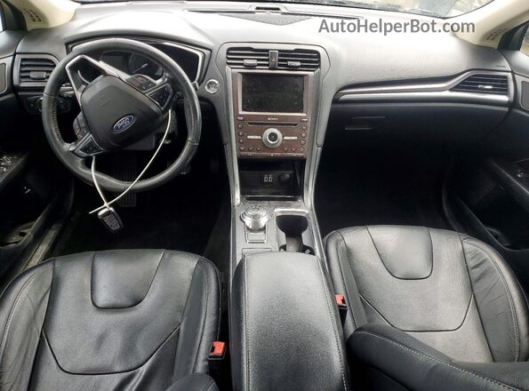 3FA6P0RU3LR183237 2020 FORD FUSION Black Widok deski rozdzielczej