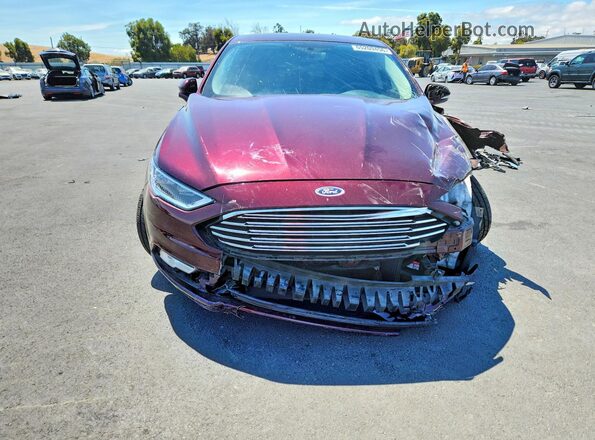 3FA6P0RU4HR408580 2017 FORD FUSION Бордовый Вид спереди